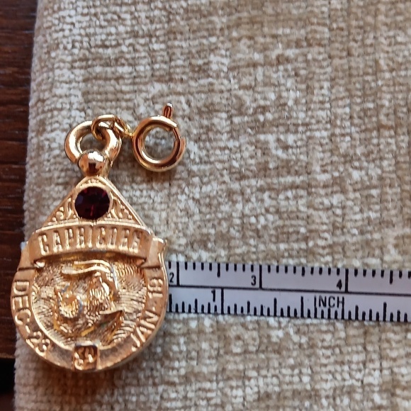 Gold Tone Capricorn Charm - Picture 5 of 5